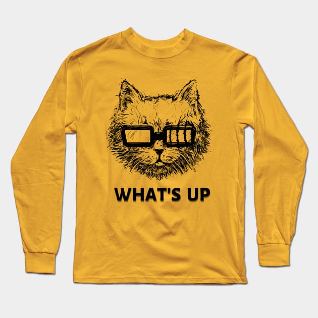 what's up Scarface cat Long Sleeve T-Shirt by TrendsCollection